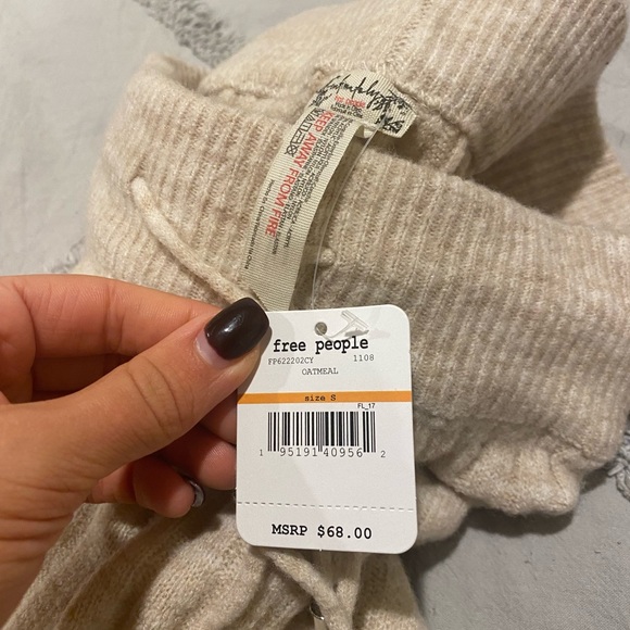 NWT free people around the clock joggers in oatmeal - Picture 3 of 4